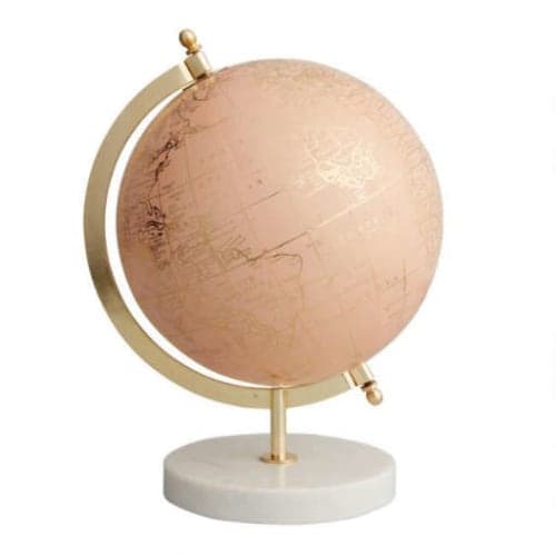 Blush Globe on Marble Stand image