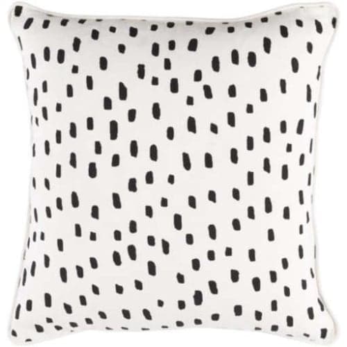 Yahya Dalmatian Dot Cotton Throw Pillow Cover image