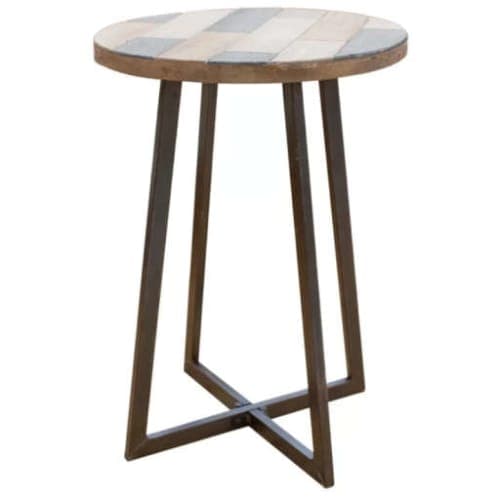 Tisbury Rustic Wood End Table image