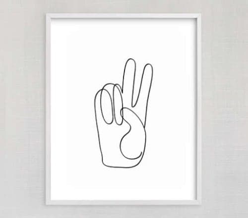 Chasing Paper Peace Sign Art image