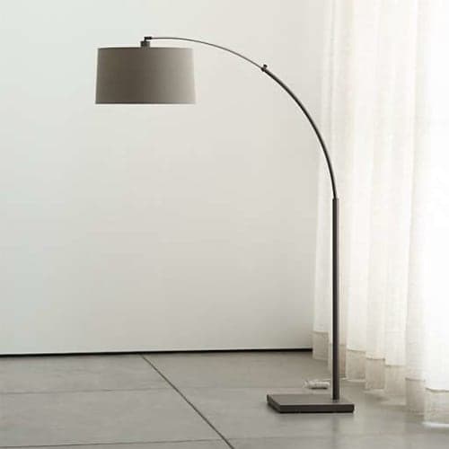 Dexter Arc Floor Lamp with Grey Shade image