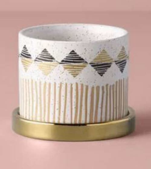 2 Piece Stoneware Pot Planter Set image