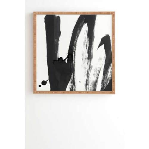 Black and White Strokes 4' Print image