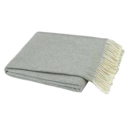 Light Gray Kelson Herringbone Throw Blanket image
