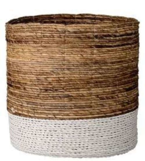 Daggett Raffia and Banana Leaf Basket (Large) image