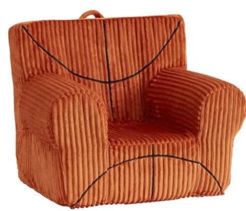 Orange Basketball Corduroy Anywhere Chair image