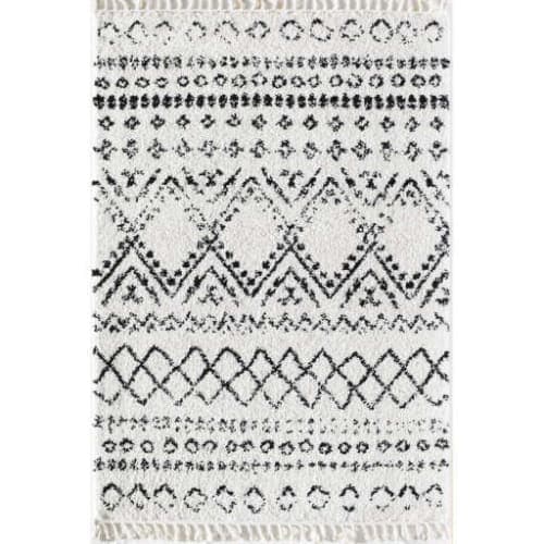 Reena White/Black Area Rug image