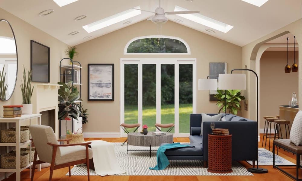 Kid-Friendly Living Room: Mid-Century Urban