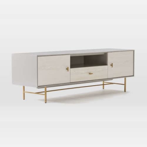 Modernist Wood & Lacquer Media Console image