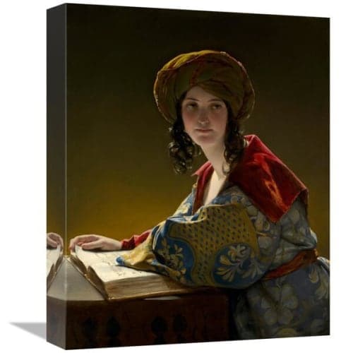 The Young Eastern Woman 1838 Graphic Art Print on Wrapped Canvas image