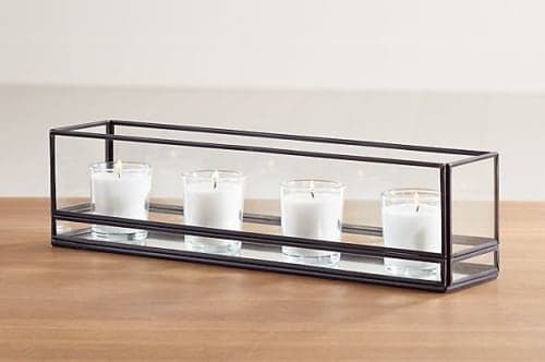 Jasper 15" Black Centerpiece Tealight Holder image