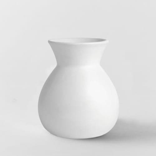 Pure White Ceramic Vases image