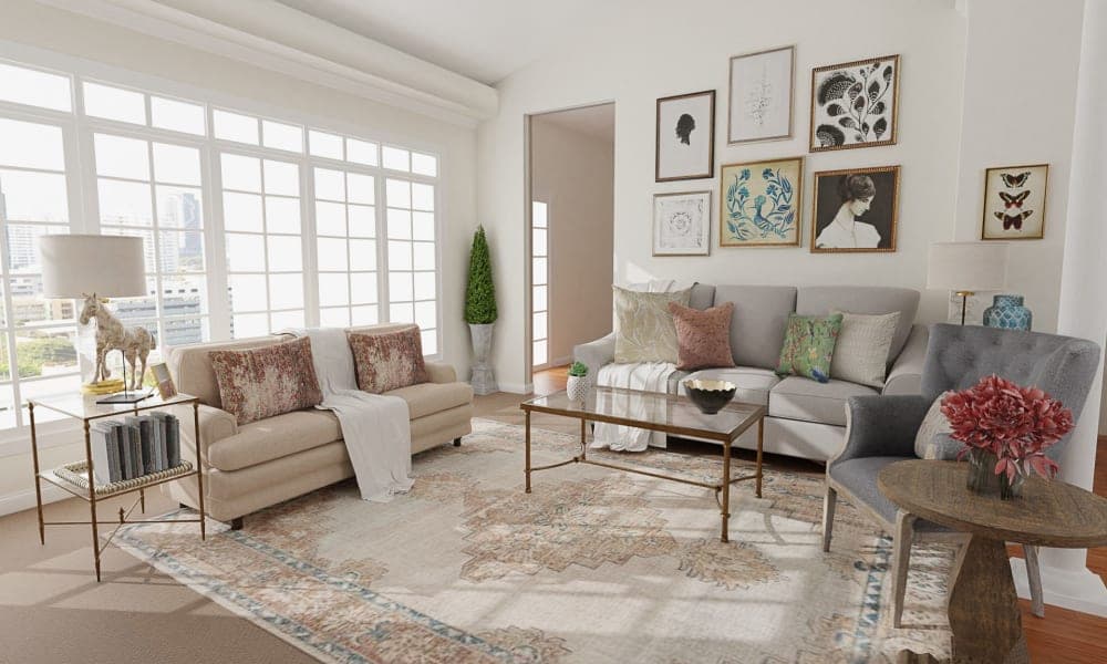 French Country Accents: Classic Traditional Living Room