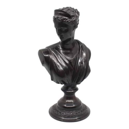 Maitland-Smith Bronze Roman Female Bust Statue image