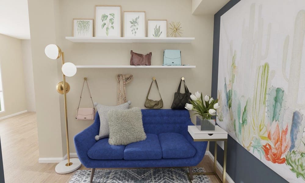 Tapestry As Focal Point: Home Office