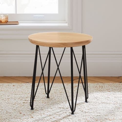 Holler Design Lunar Stool & Side Table - Black Ash image