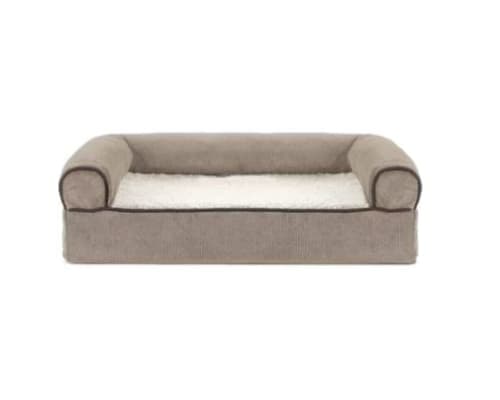 Medium Cream Bethany Soft Woven Orthopedic Dog Sofa image