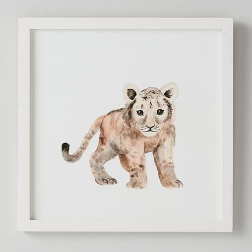 Baby Lion Framed Art image