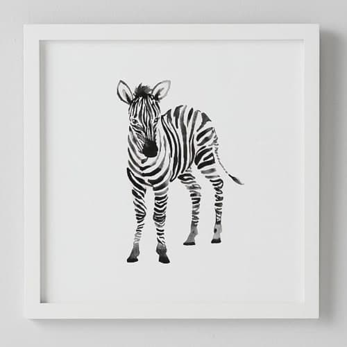 Baby Zebra Framed Art image