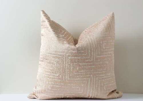 Rose Gold Shimmer Pillow image