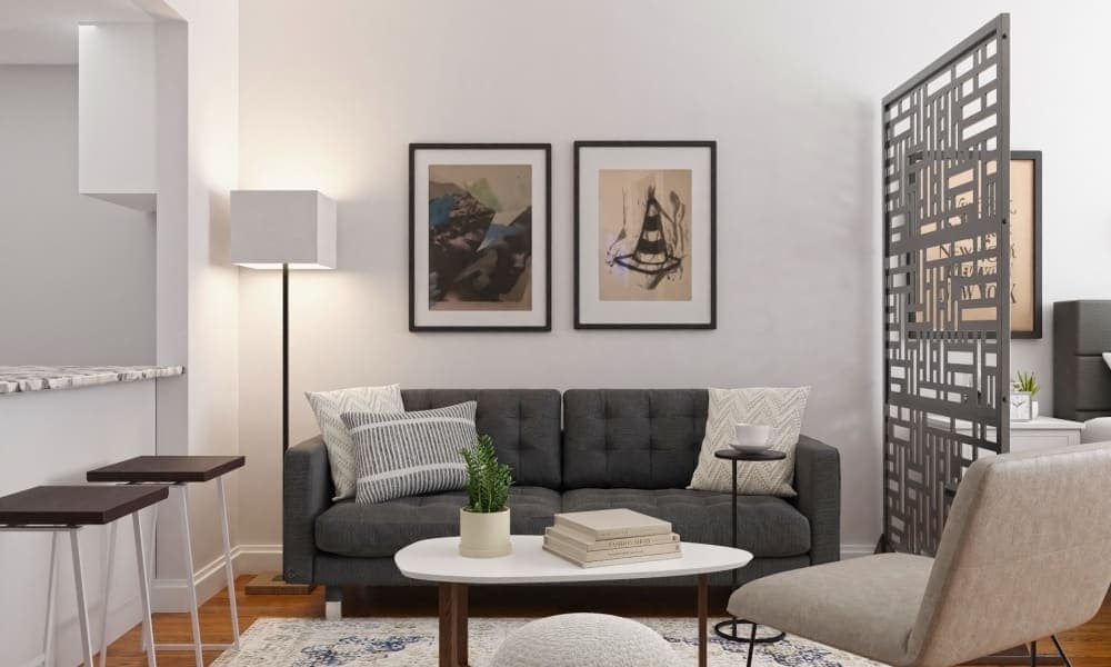 Unique Room Divider: Urban Modern Studio