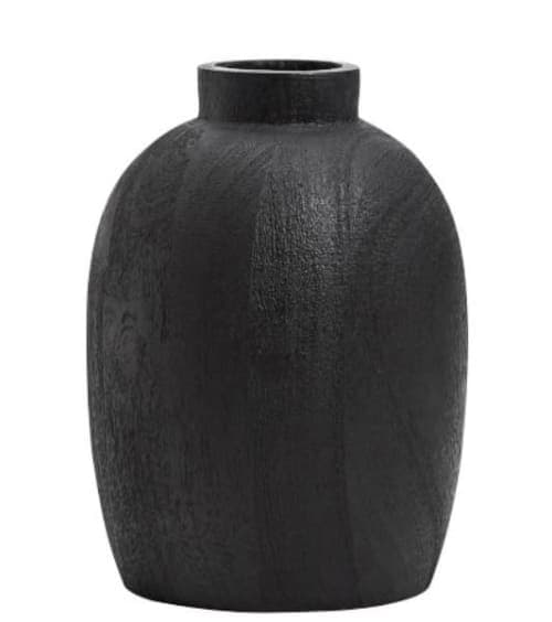 Black Mango Wood Vases image