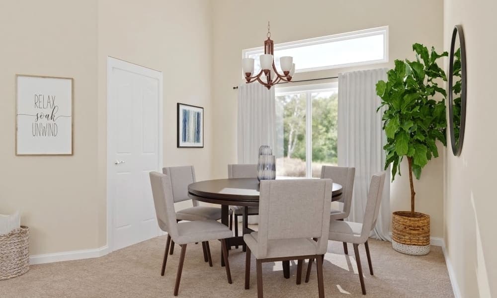 Multi Functional Space: Transitional Coastal Living Room