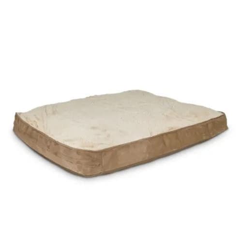 Brown Memory Foam Rectangular Pillow Dog Bed image