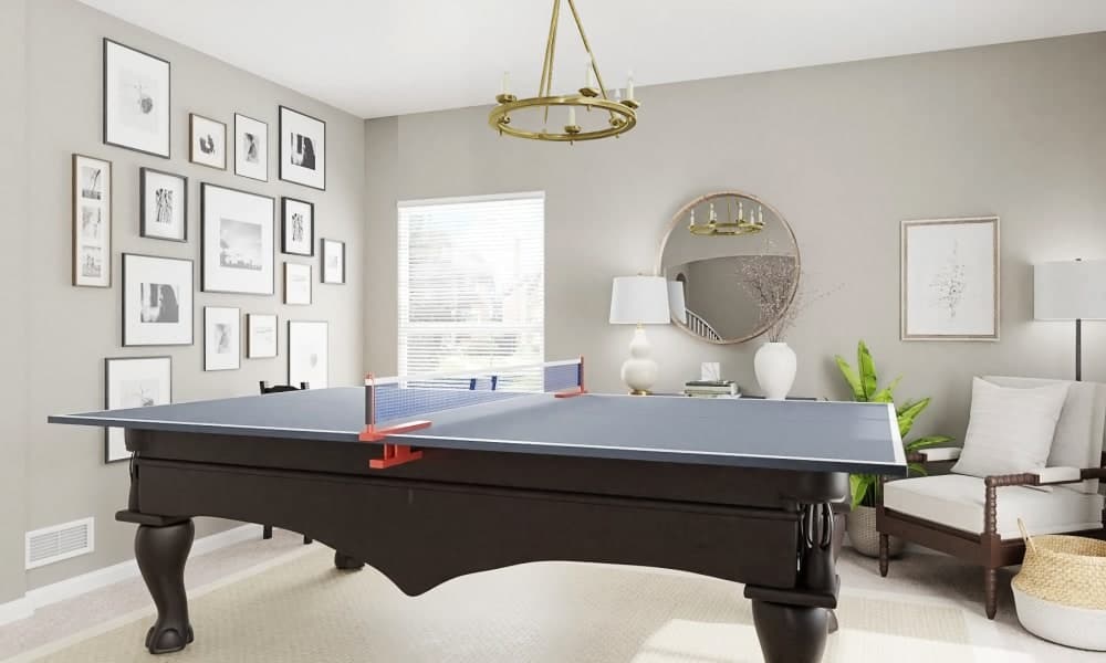 Game Room: Transitional Coastal Study Room