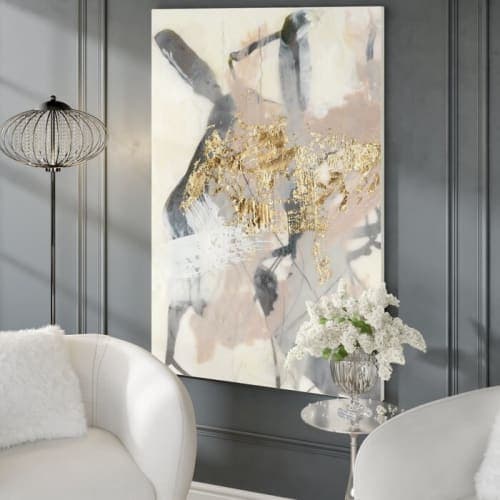 Golden Blush I Wrapped Canvas Print picture image