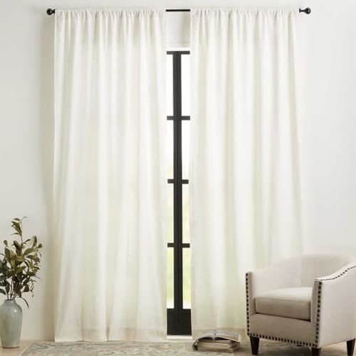 Emery Linen Rod Pocket Curtain image