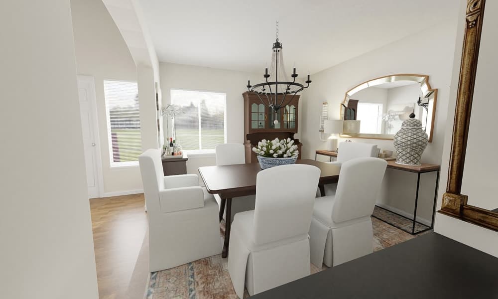 Slipcovered Dining Chairs: Classic Traditional Dining Room