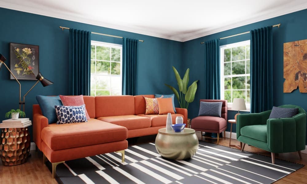 Lynette’s vibrant living room comes alive
