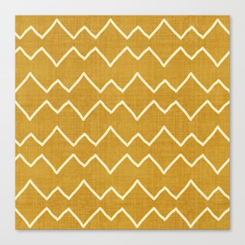 Urbana in Gold Canvas Print image