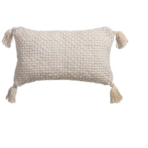 Aritizia Outdoor Lumbar Throw Pillow with Corner Embellishments image