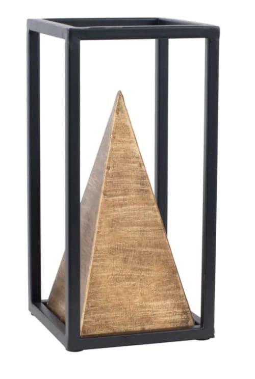 Geurie Iron Pyramid Table Sculpture image