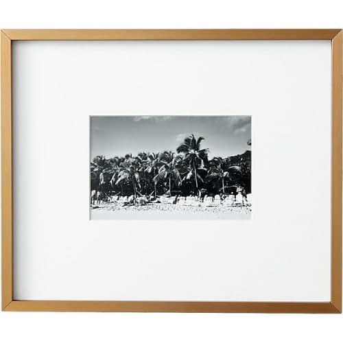 GALLERY BRASS FRAME WITH WHITE MAT image