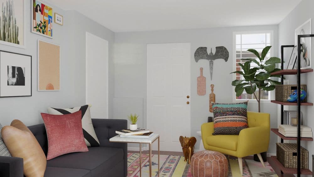 A vibrant eclectic living room done just right! Gallery, Image 5