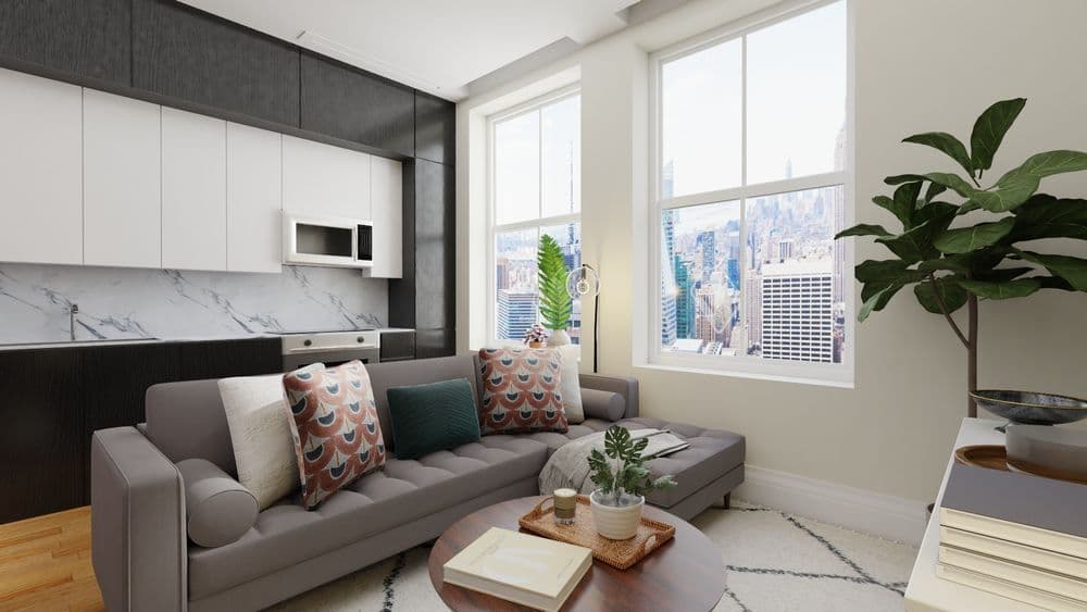 A Mid-Century Small Living Room Designed to Maximize Space Gallery, Image 2