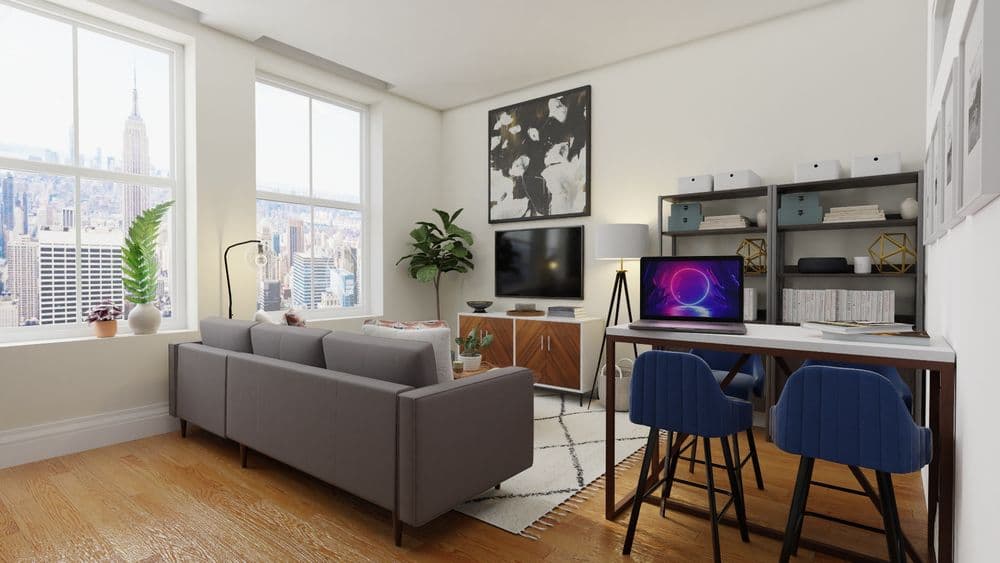 A Mid-Century Small Living Room Designed to Maximize Space Gallery, Image 5