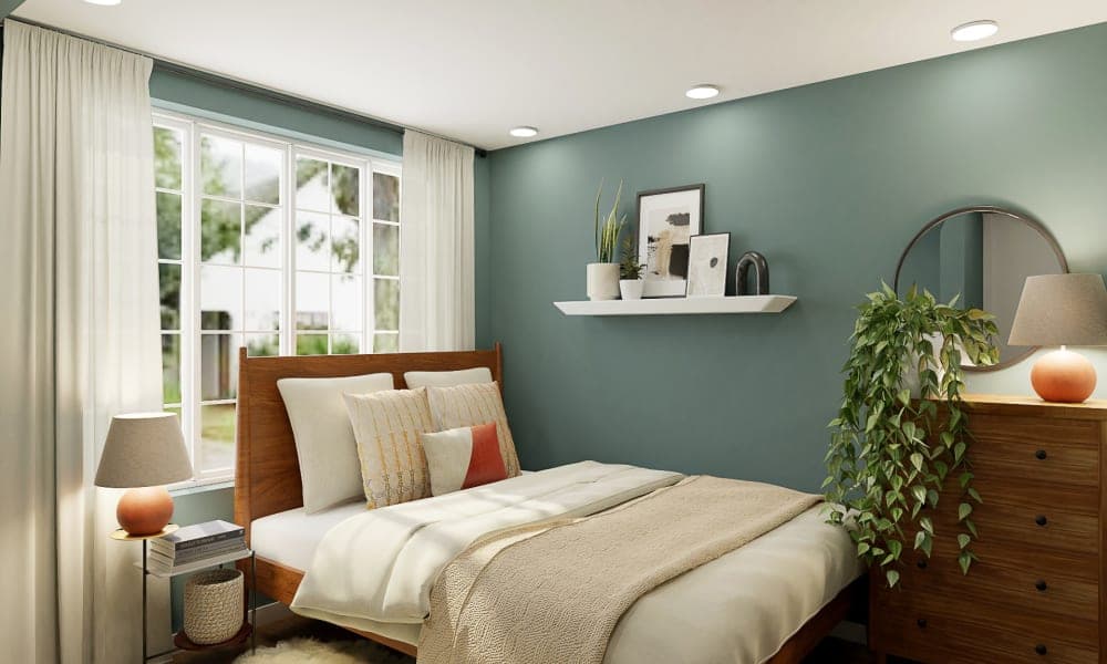 Sophisticated Bohemian Tiny Bedroom