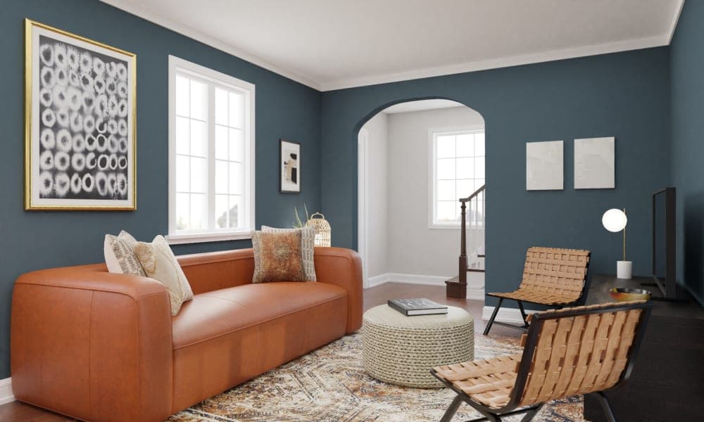 Modern Urban Living Room with a Scandinavian Look