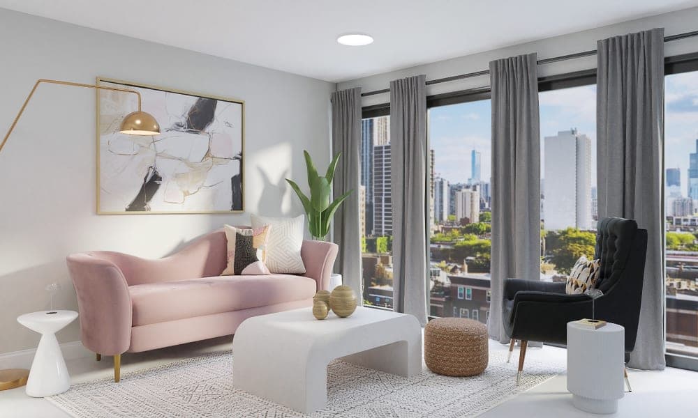 Art Deco Furniture: Modern Glam Living Room with Vintage Flair