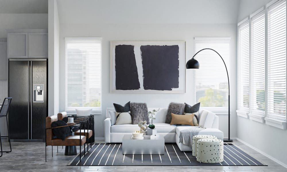 Modern Urban Living Room With Industrial Finishes