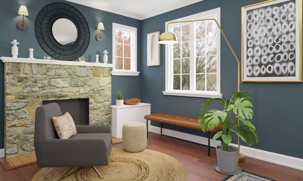 Sectional Masterpiece: Mid-Century Living Room