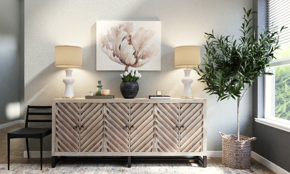 A Moody Modern Rustic Dining Room