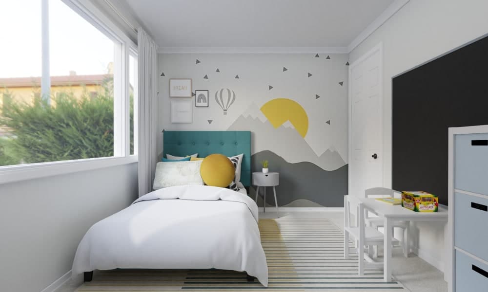 Happy & Beautiful: A Mid-Century Kids Bedroom