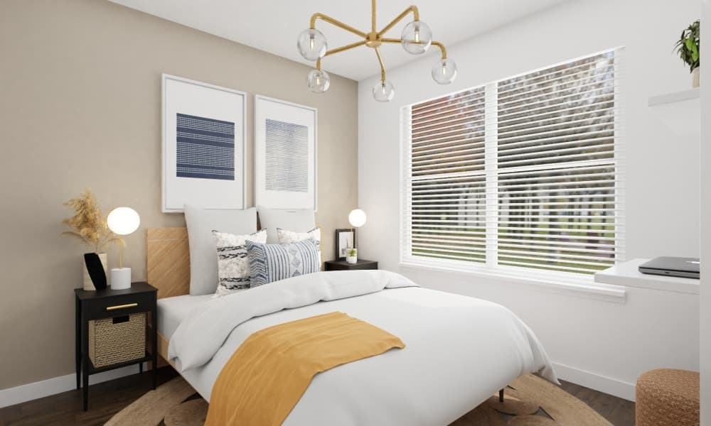 An Oma Rug In A Modern Coastal Bedroom