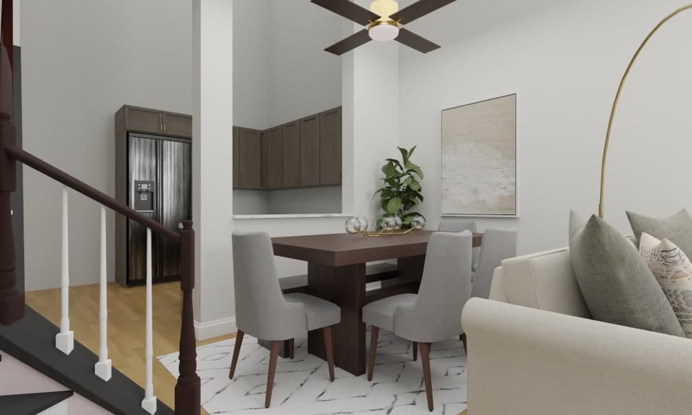 Precious Pinks & Gold Hues: A Glam Living-Dining Room