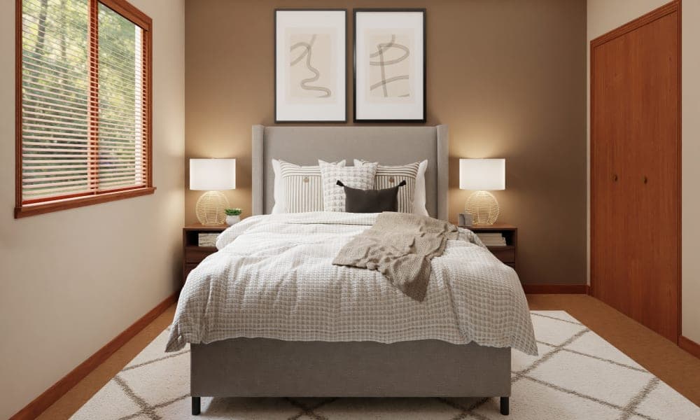 A Sassy Mid-Century Modern Bedroom